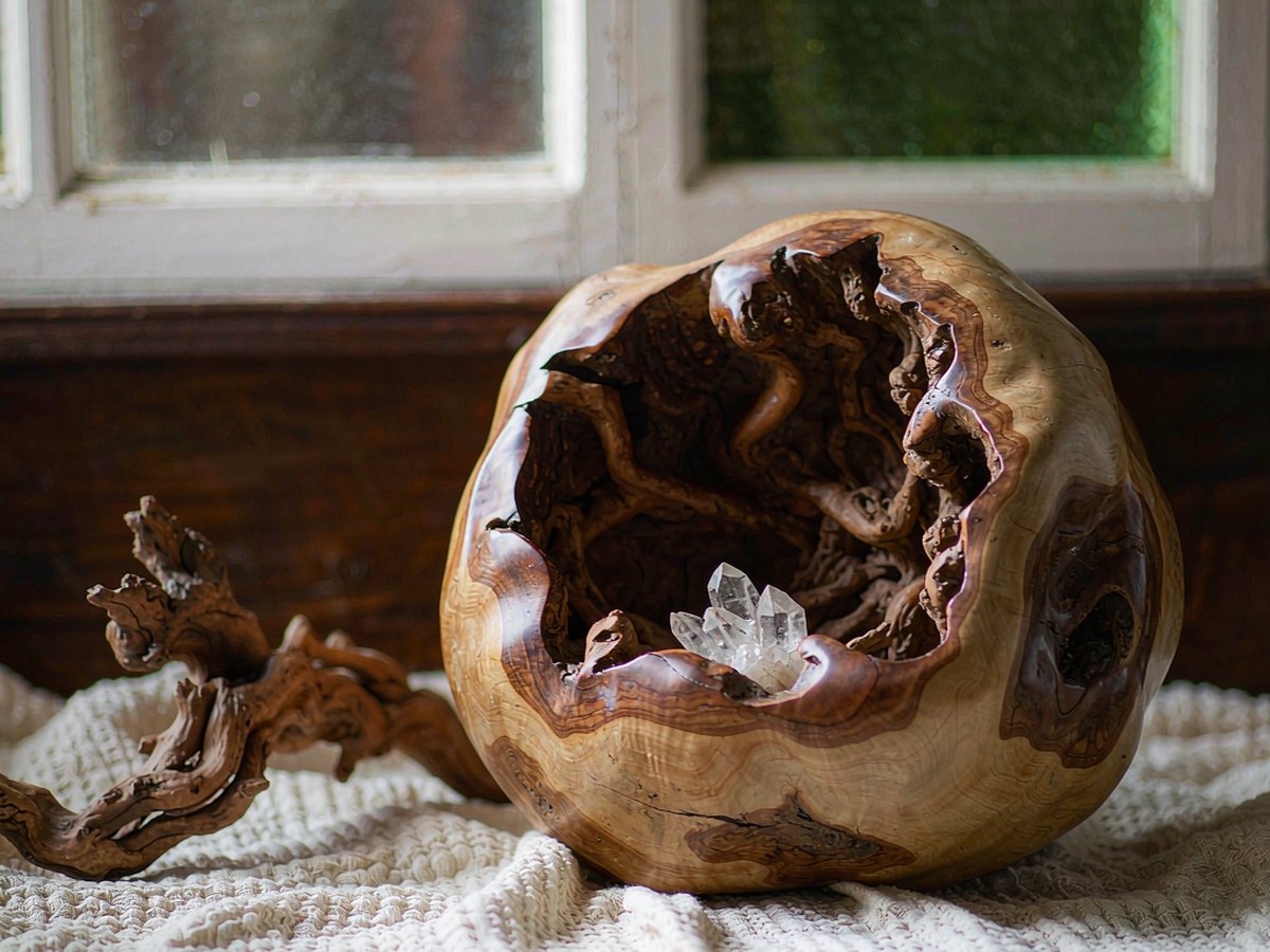 Celastrus Root Sphere: A Botanical Specimen for the Shelf