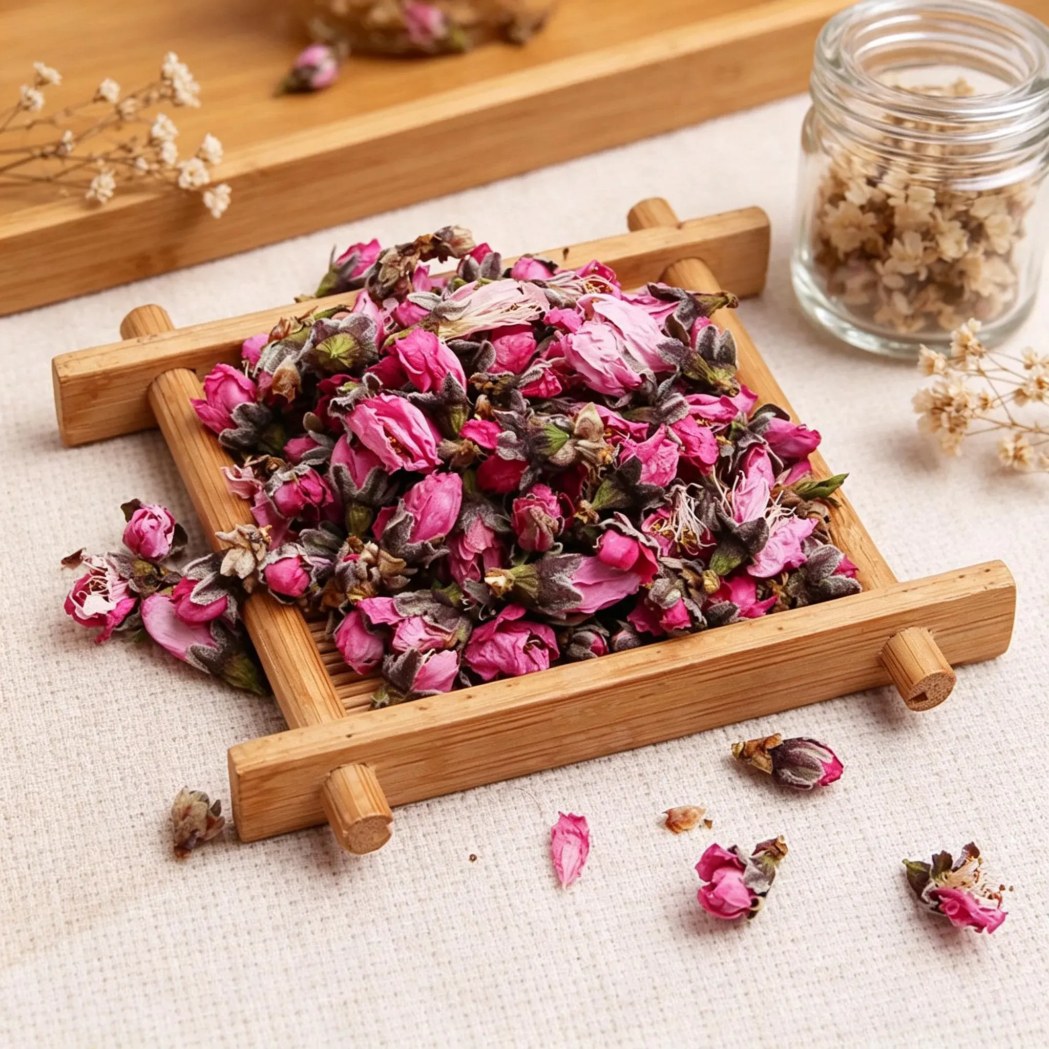 Peach Blossom Dried Whole Flower, Chinese Botanical - Image 2