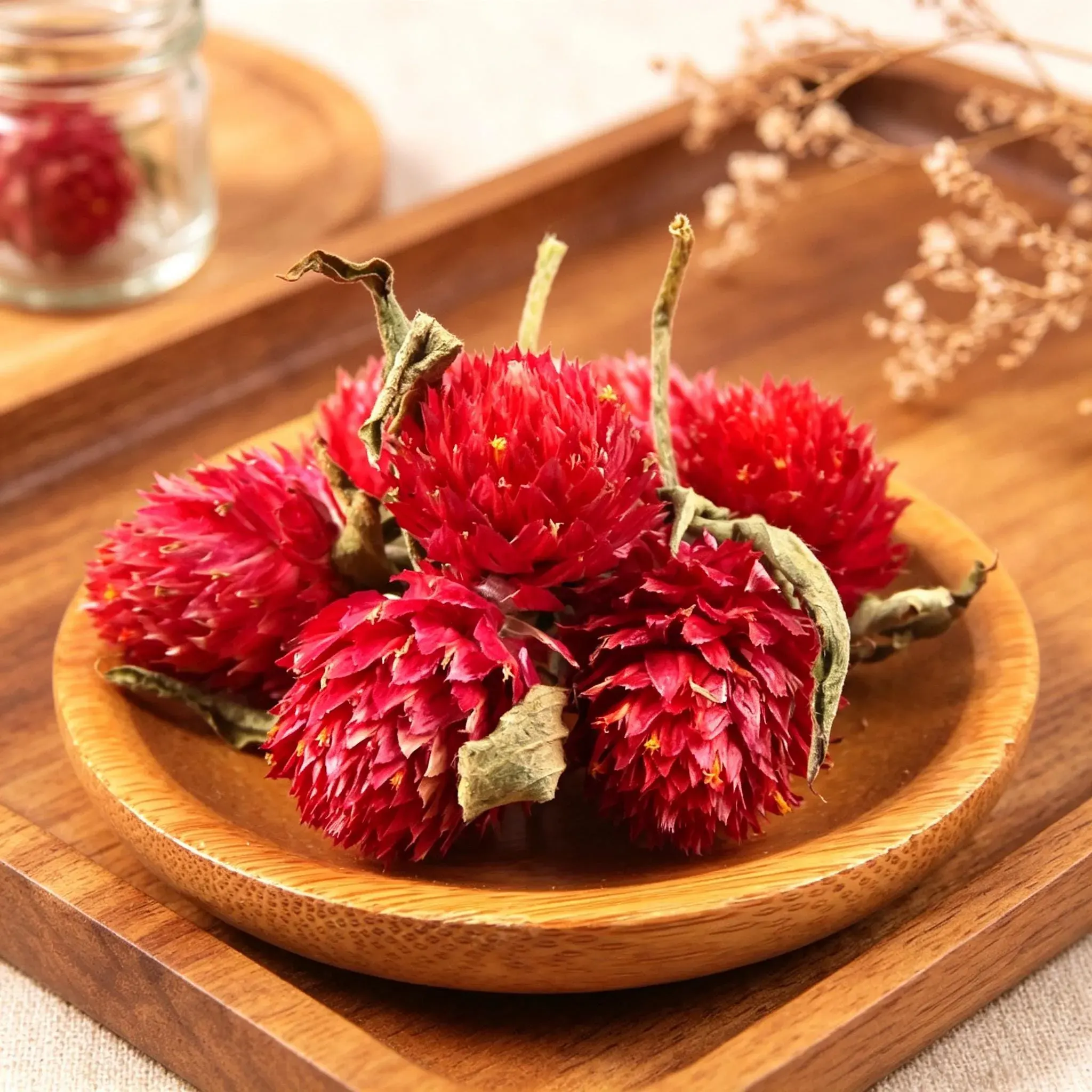 Red Blossom Dried Flower Pieces (Hong Hua) - Image 2