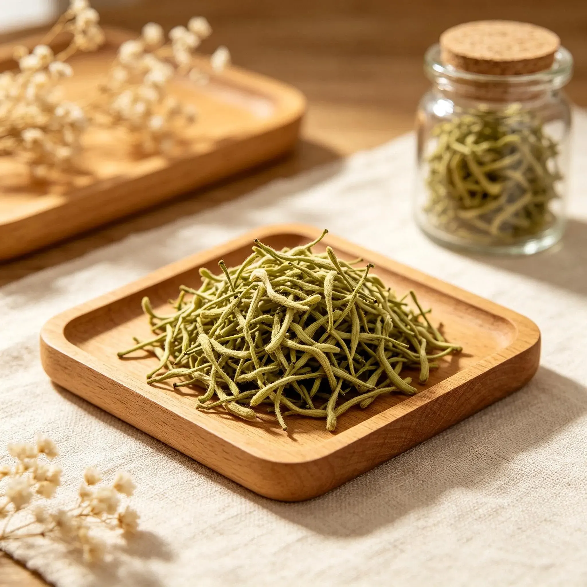 Honeysuckle Dried Whole Flowers (Jin Yin Hua) - Image 3