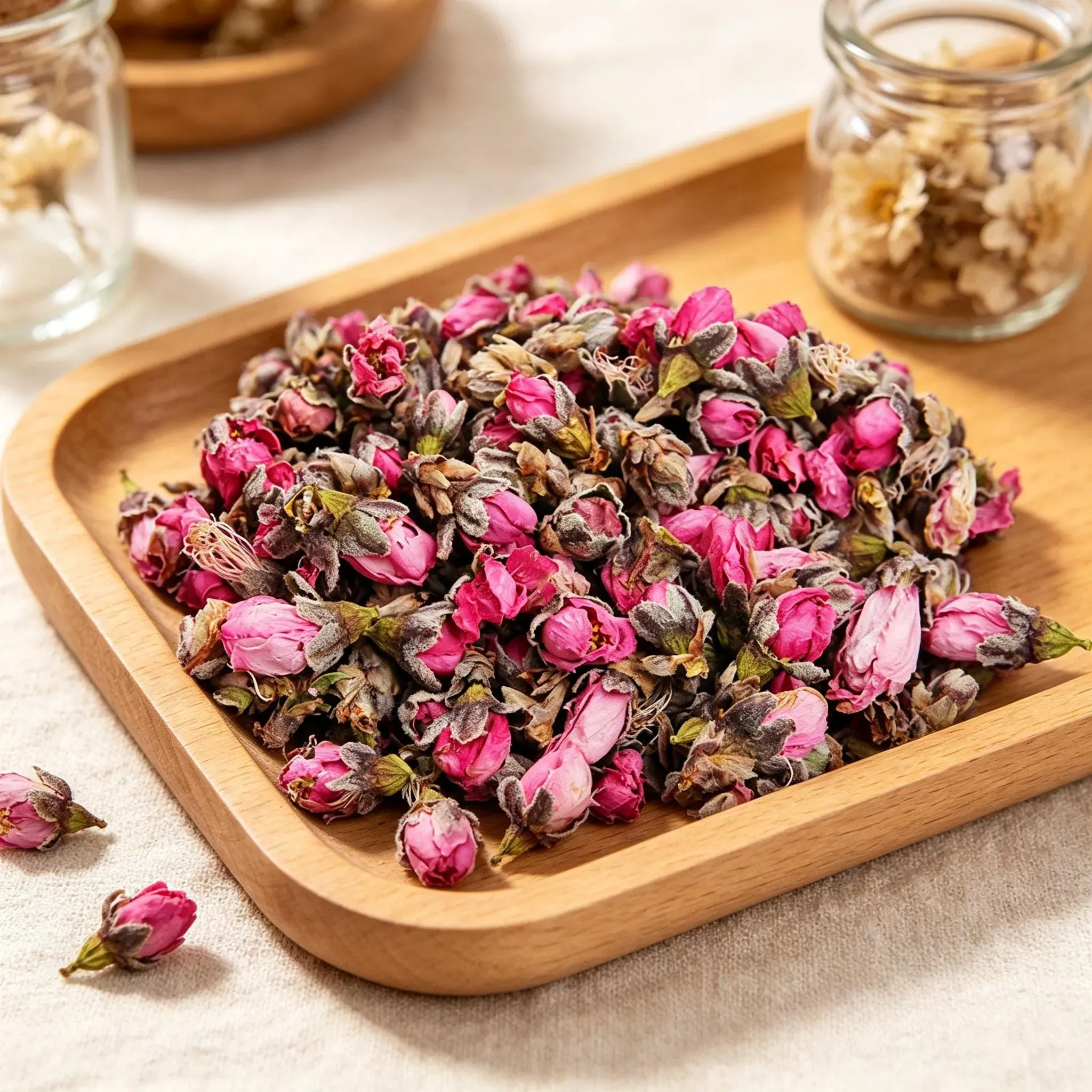 Peach Blossom Dried Whole Flower, Chinese Botanical