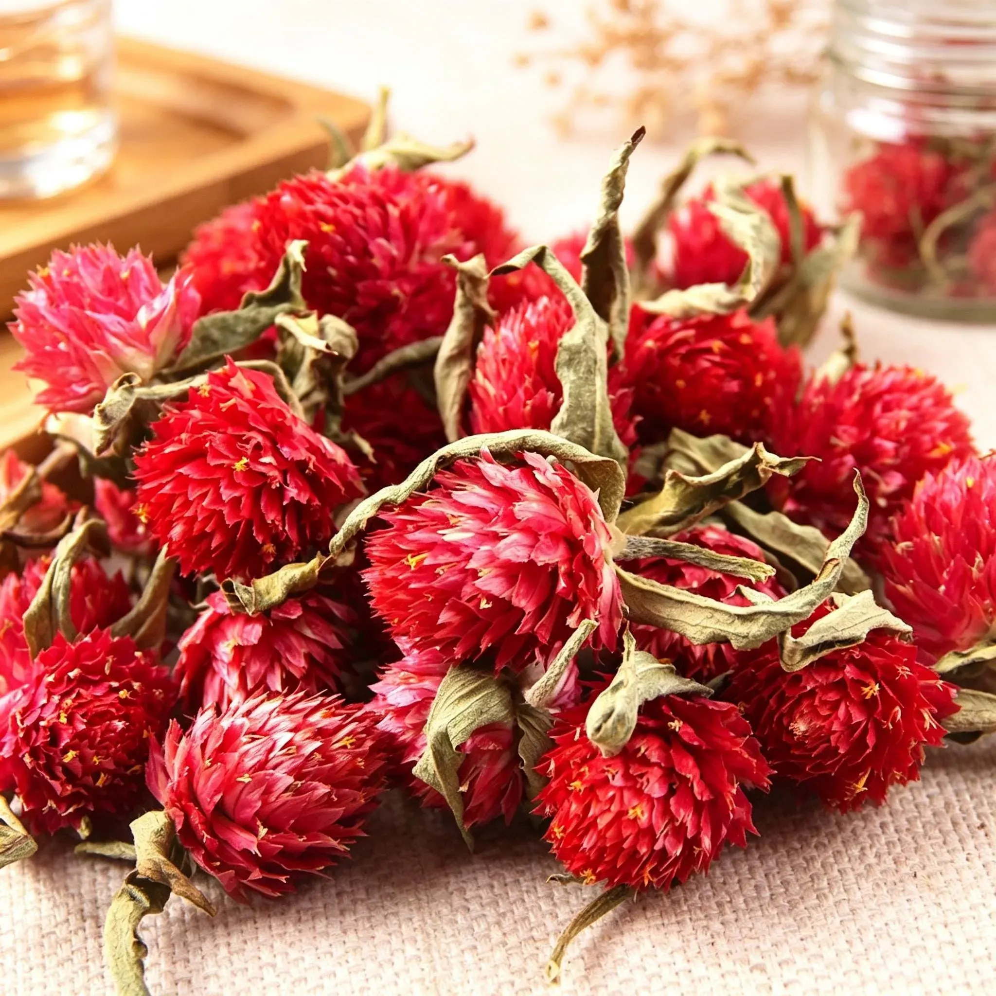 Red Blossom Dried Flower Pieces (Hong Hua) - Image 3