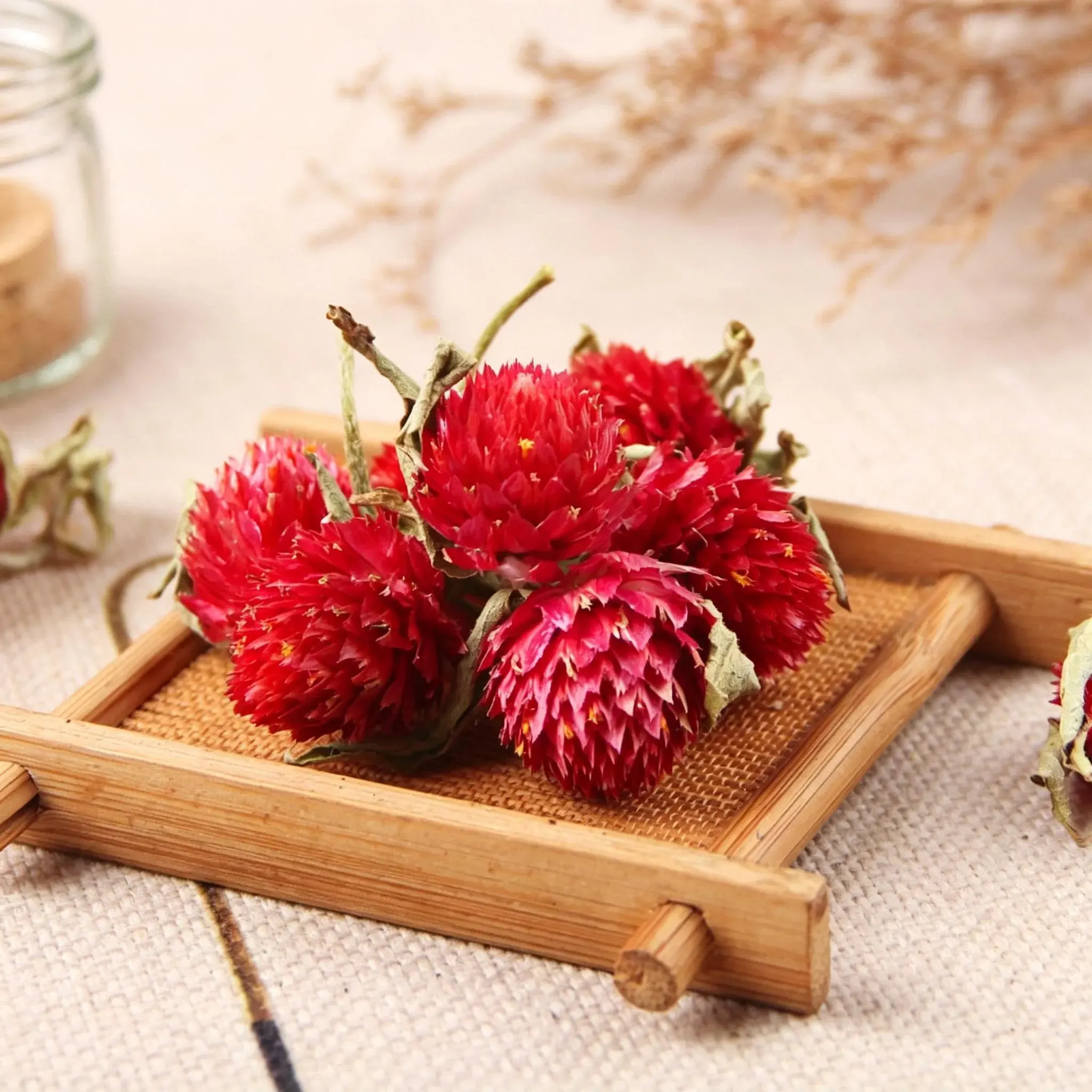 Red Blossom Dried Flower Pieces (Hong Hua) - Image 4