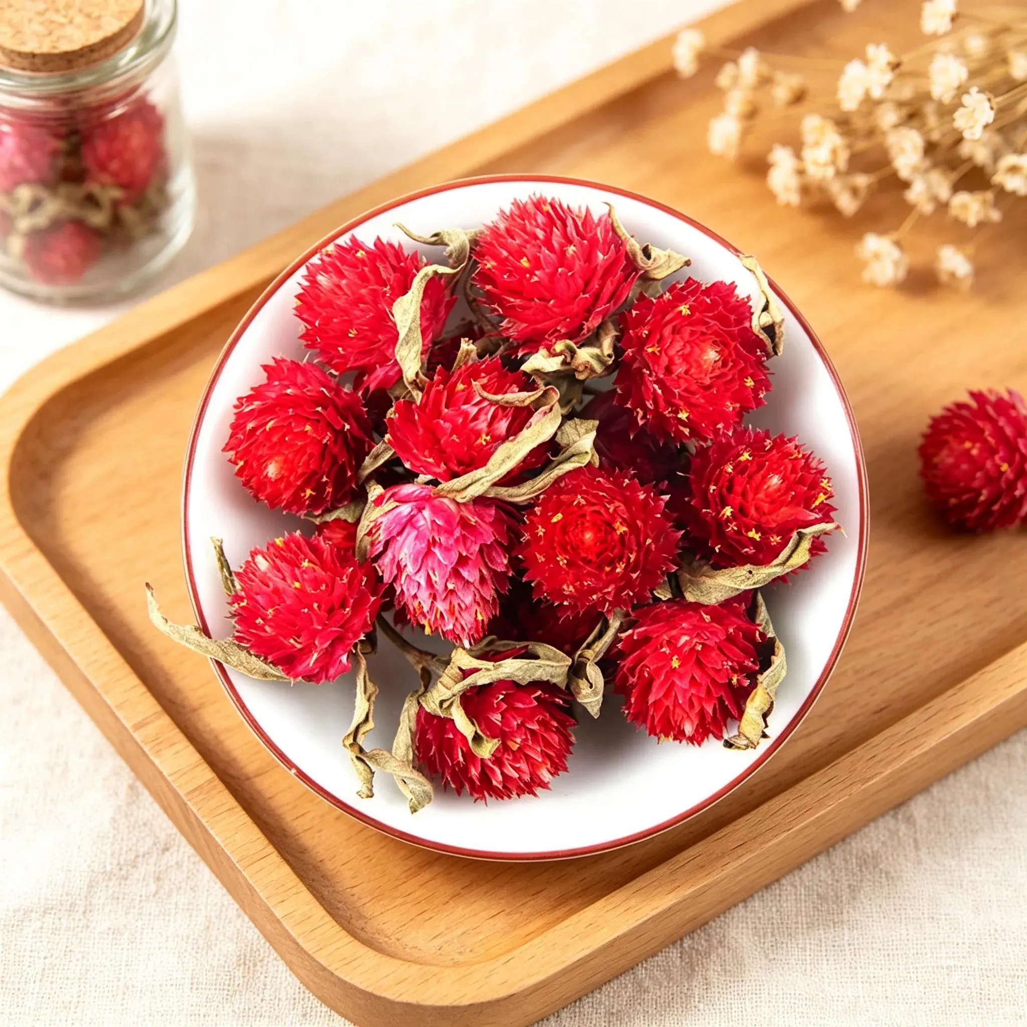 Red Blossom Dried Flower Pieces (Hong Hua) - Image 5
