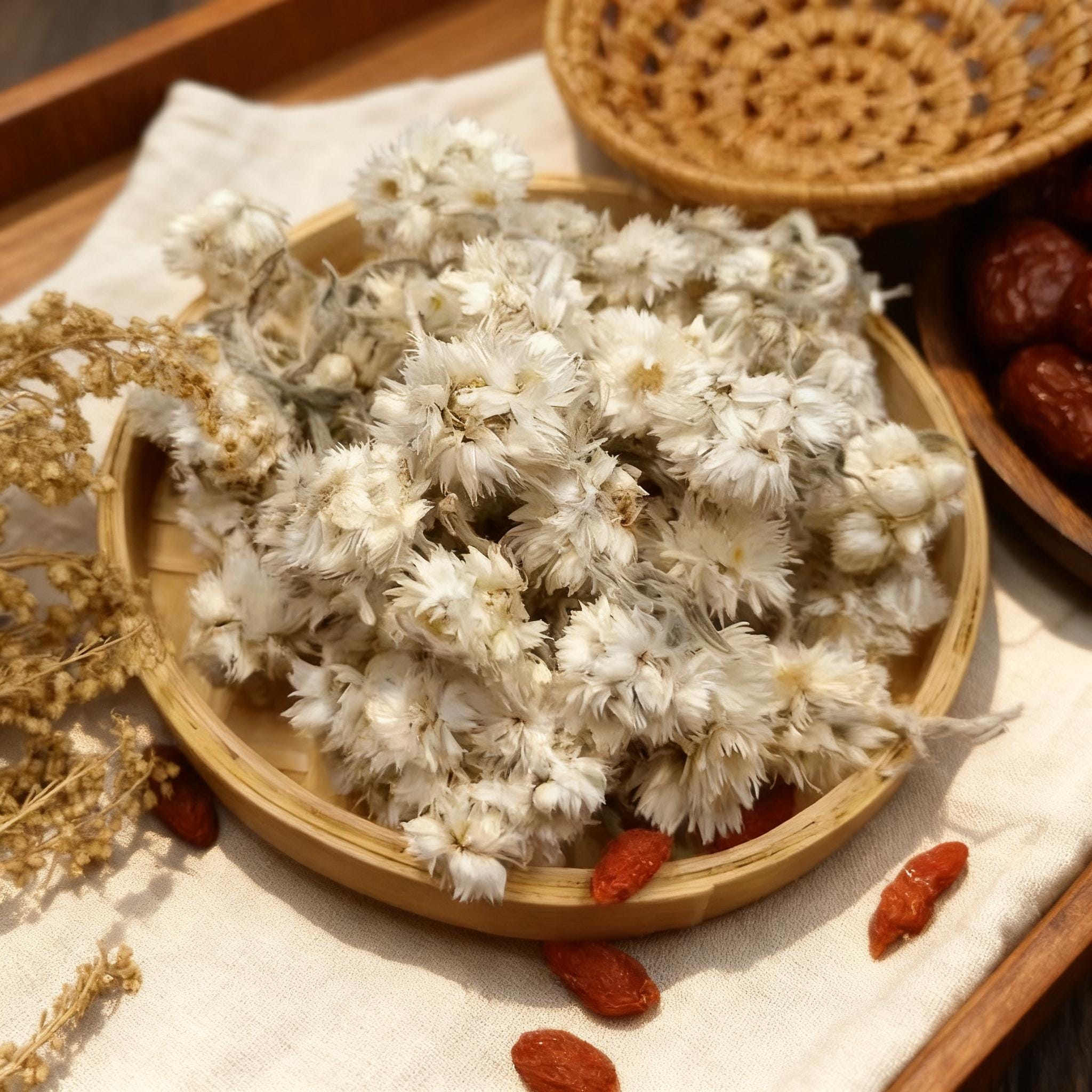 Snow Chrysanthemum Dried Flowers (Coreopsis tinctoria)
