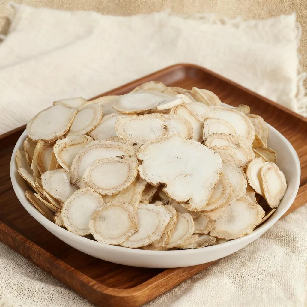 American Ginseng Dried Root Slices (Panax quinquefolius), Herbal Tea - Botanical