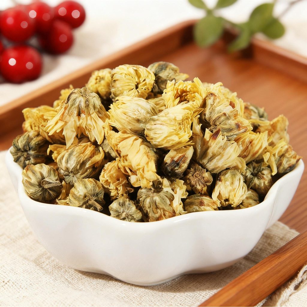 Chrysanthemum Buds Dried Whole Flowers, Botanical